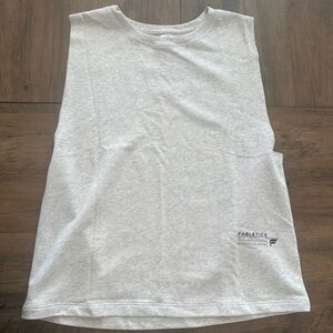 Fabletics Light Gray Athletic Tee